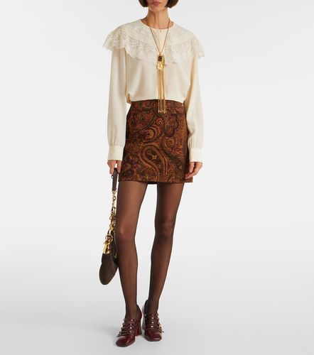 Chloe Paisley jacquard miniskirt - Chloe - Modalova