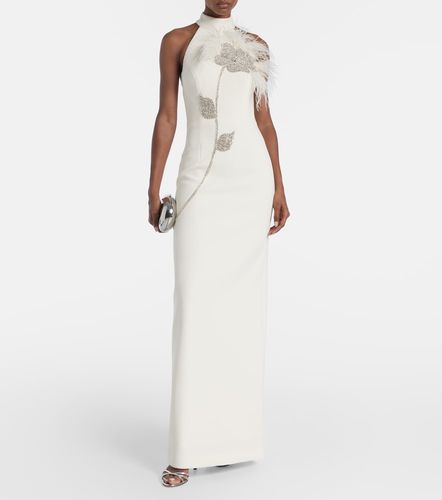 Robe Starlight mit Kristallen und Federn - Rebecca Vallance - Modalova
