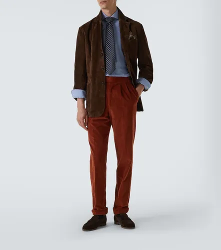 Pantaloni in velluto a coste di cotone e seta - Dunhill - Modalova