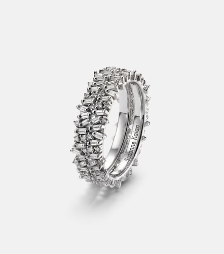 Icon Mini 18kt white gold tech ring jackets with diamonds - Suzanne Kalan - Modalova