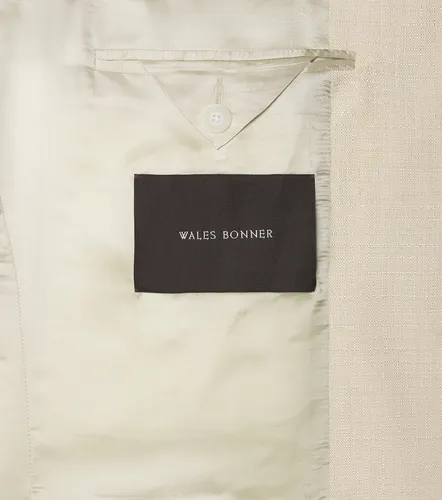 Wales Bonner Blazer Alto con satén - Wales Bonner - Modalova