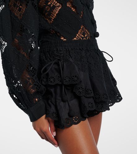 Shorts Neis de algodón y seda con bordado inglés - Isabel Marant - Modalova