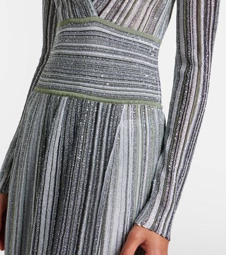 Missoni Abito midi in lamé a righe - Missoni - Modalova