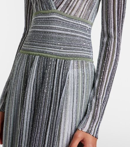 Vestido largo de lamé a rayas - Missoni - Modalova