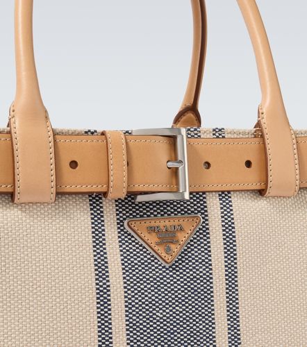 Borsa Buckle in canvas con pelle - Prada - Modalova