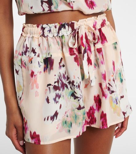 Shorts Aurielle de crépe de seda florales - Ulla Johnson - Modalova