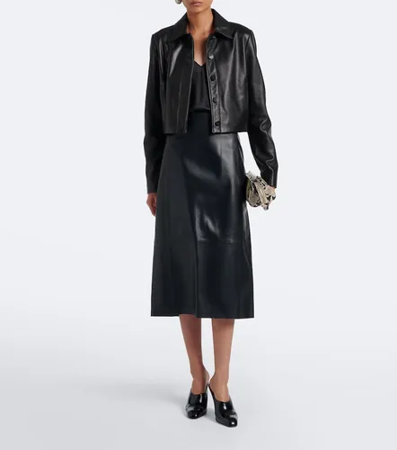 Vince Cropped leather jacket - Vince - Modalova