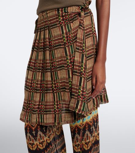 Printed layered wide-leg pants - Dries Van Noten - Modalova