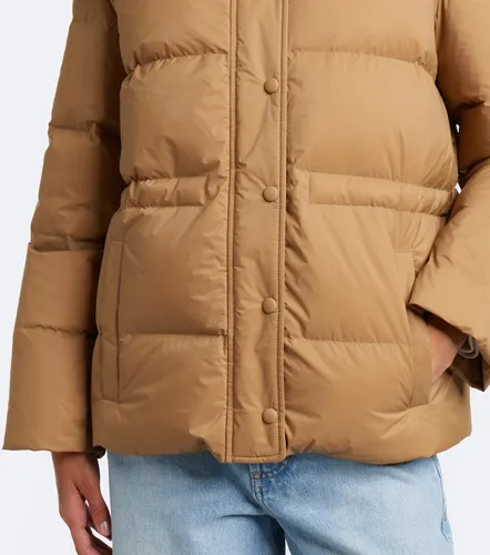 Shearling-trimmed down jacket - Yves Salomon - Modalova