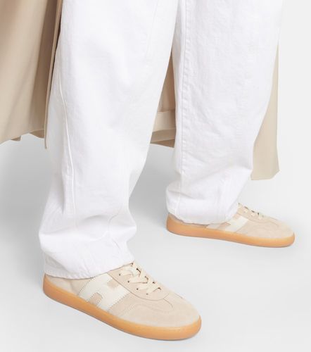 H647 leather-trimmed suede sneakers - Hogan - Modalova
