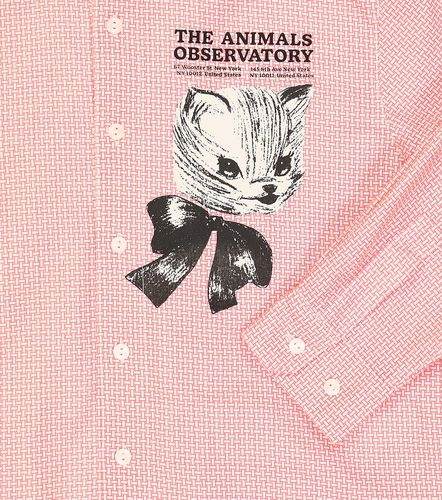 Camisa Wolf de algodón estampada - The Animals Observatory - Modalova