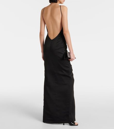Abito lungo in chiffon con applicazioni - Rasario - Modalova