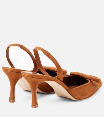 Slingback-Pumps Maysli 70 aus Veloursleder - Manolo Blahnik - Modalova