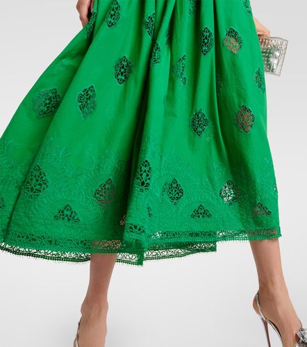 Abito midi in misto cotone con ricamo - Erdem - Modalova