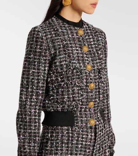Balmain Tweed bomber jacket - Balmain - Modalova