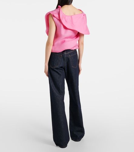 Top de satén de seda drapeado - Dries Van Noten - Modalova