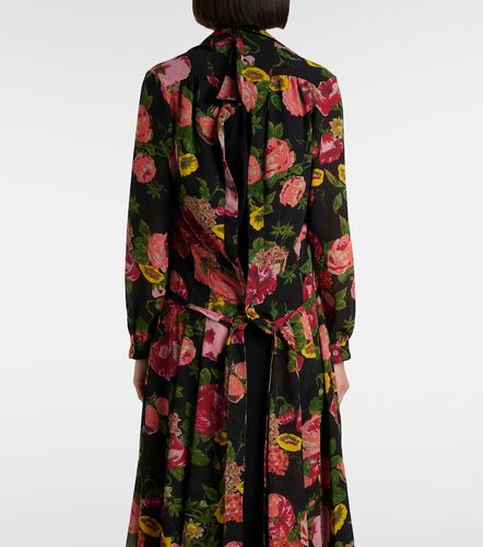 Abito midi in georgette e jersey - Junya Watanabe - Modalova
