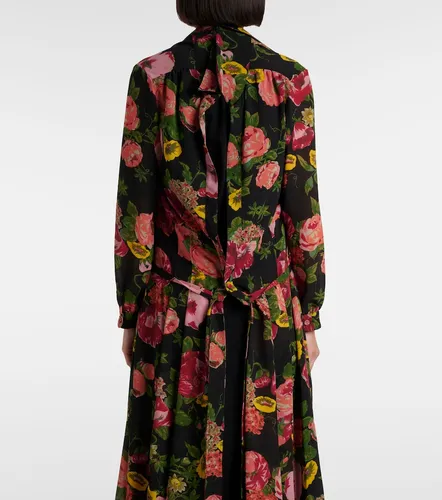 Georgette and jersey midi dress - Junya Watanabe - Modalova