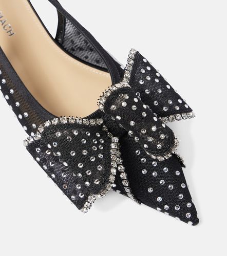 Ballerine slingback Le Cadeau in mesh con cristalli - Mach & Mach - Modalova