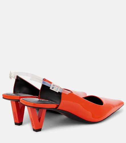 Versace Leather slingback pumps - Versace - Modalova