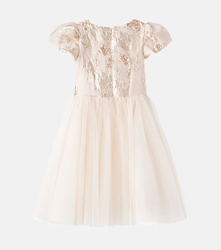 Vestido de jacquard floral - Monnalisa - Modalova