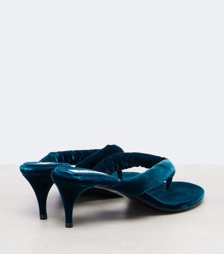 Alaia Velvet thong sandals - Alaia - Modalova