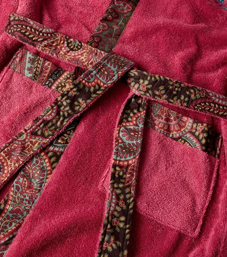Bata de baño Giano de rizo de algodón con paisley - Etro - Modalova
