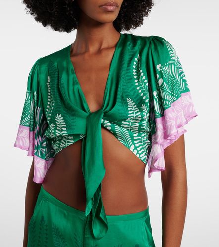Rose satin crop top - Poupette St Barth - Modalova