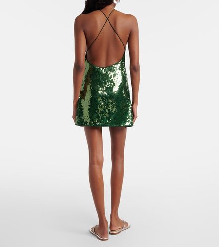 Marylin sequined halterneck minidress - Oseree - Modalova