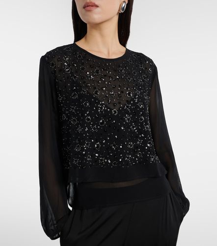 Velvet Marlowe sequinned sheer top - Velvet - Modalova