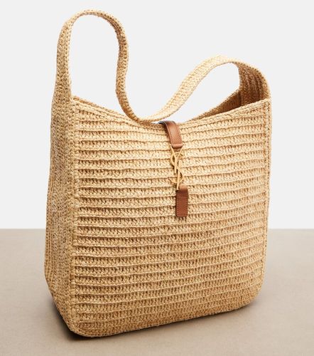 Le 5 a 7 Large raffia shoulder bag - Saint Laurent - Modalova