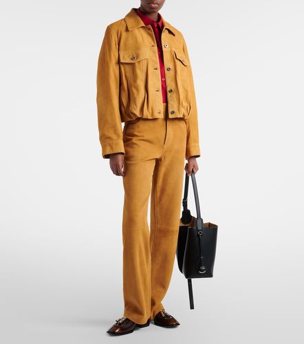 Loewe Pantalones rectos de ante - Loewe - Modalova