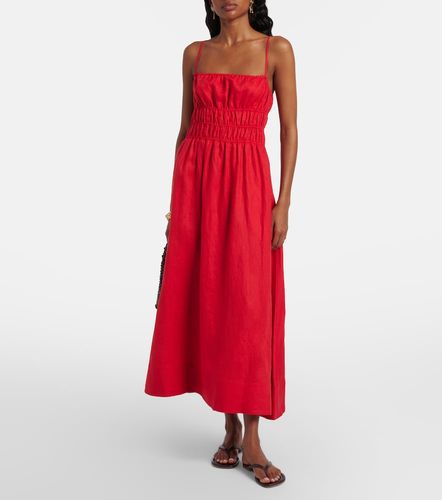 Staud Midikleid Ayla aus Leinen - Staud - Modalova