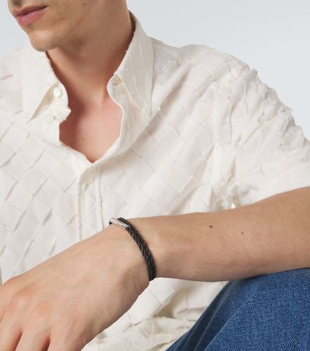 Bracciale in pelle e argento sterling - Bottega Veneta - Modalova