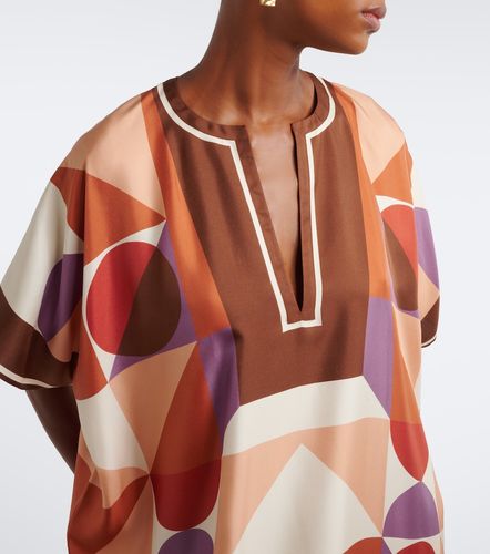 Berry printed silk twill kaftan - Eres - Modalova