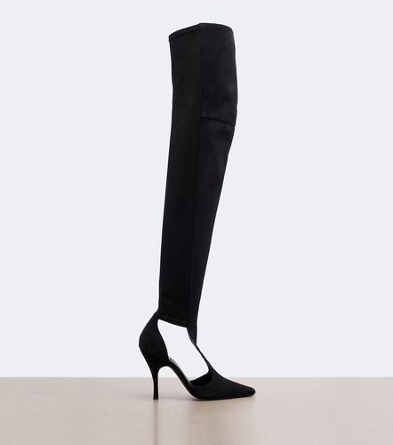 Alaïa Stivali cuissardes cut-out con suede - Alaia - Modalova