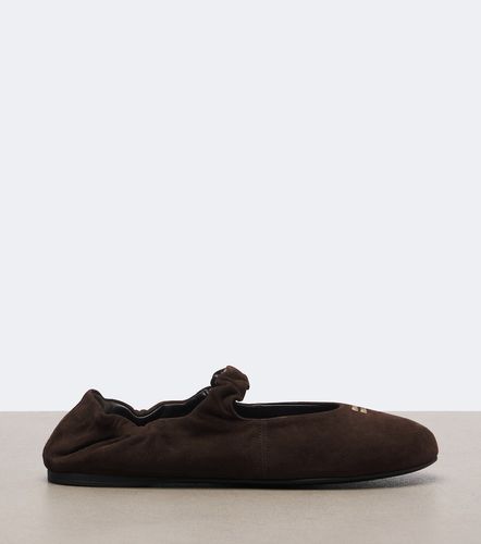 Ruches suede Mary Jane flats - Miu Miu - Modalova