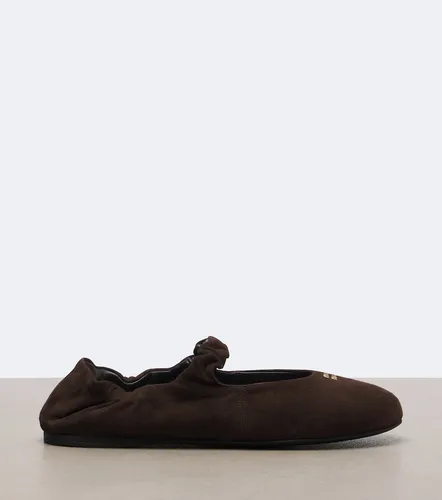 Ruches suede Mary Jane flats - Miu Miu - Modalova