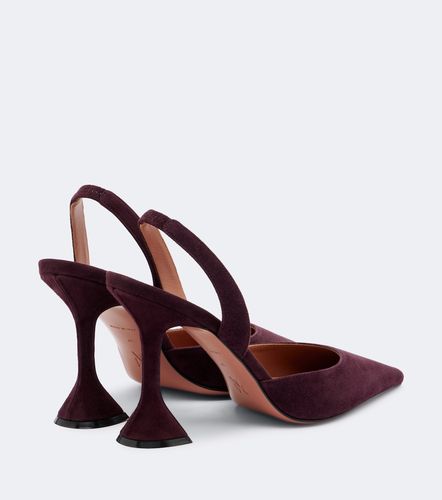 Holli suede slingback pumps - Amina Muaddi - Modalova