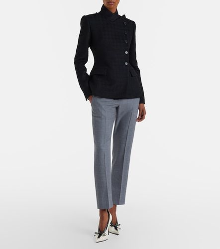Wool and mohair tweed jacket - McQueen - Modalova
