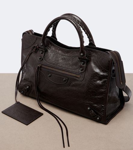 Le City Medium leather top-handle bag - Balenciaga - Modalova