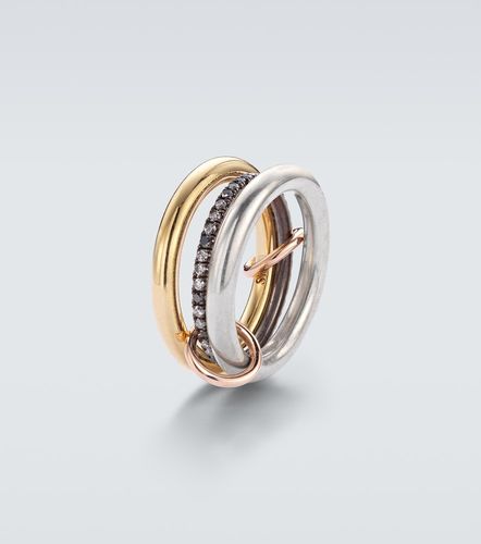 Anillo Libra de oro de 18 ct y plata de ley con diamantes - Spinelli Kilcollin - Modalova