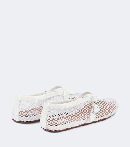 Alaïa Bailarinas de malla con piel - Alaia - Modalova