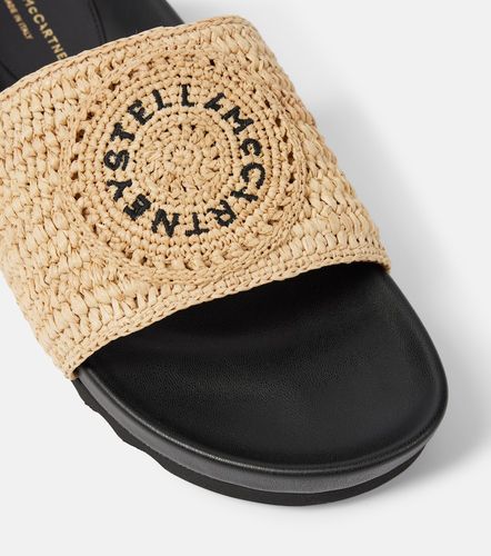 Elyse logo raffia slides - Stella McCartney - Modalova