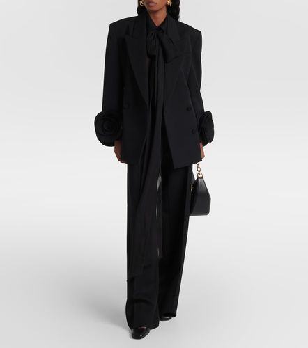 Grisaille virgin wool straight pants - Valentino - Modalova