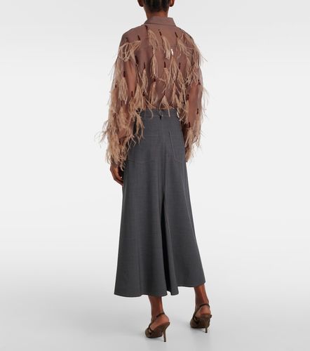 Wool-blend midi skirt - Brunello Cucinelli - Modalova
