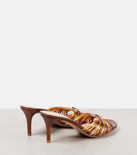 Vyna 70 metallic leather mules - Gianvito Rossi - Modalova