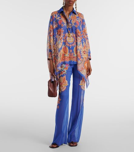 Etro Poncho con stampa - Etro - Modalova