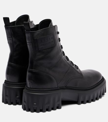 Hogan H700 leather combat boots - Hogan - Modalova