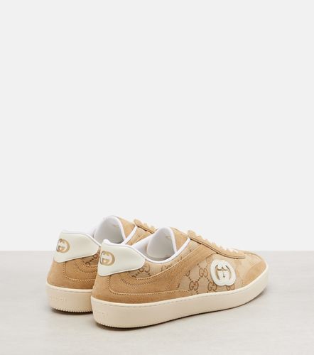 Sneakers G75 GG aus Canvas mit Veloursleder - Gucci - Modalova